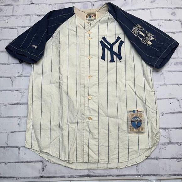 Joe Dimaggio Jersey Mens Large Vintage New York Yankees MLB Baseball Mirage - Picture 3 of 16